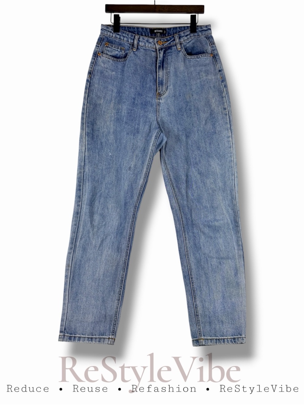 MISSGUIDED Women’s Size 10 Denim Jeans High Rise Mom Style Relaxed Fit